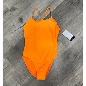 Nike HYDRASTRONG orange woman's swimsuit size 34/8 NWT READ